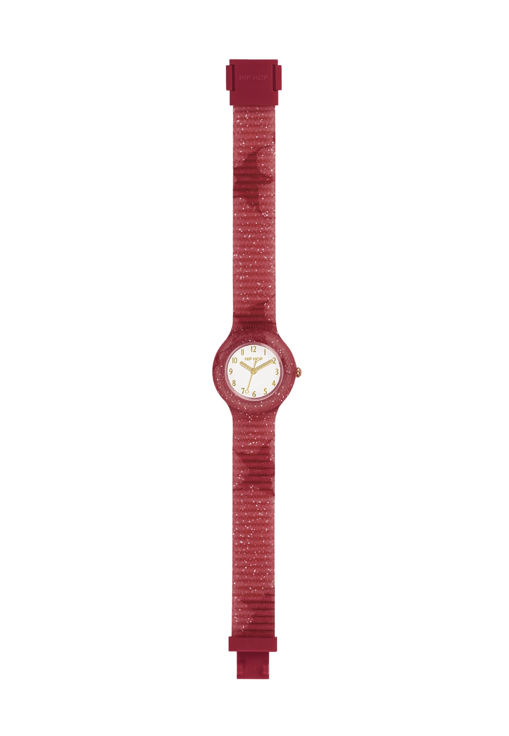 Hip Hop Lace orologio donna rosso pizzo e silicone 32 mm