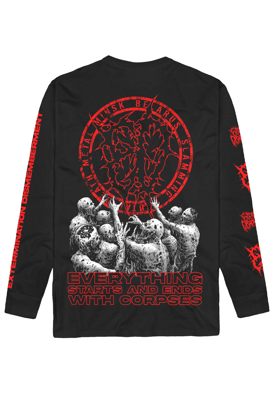 Extermination Dismemberment Annihilation Order longsleeve nero