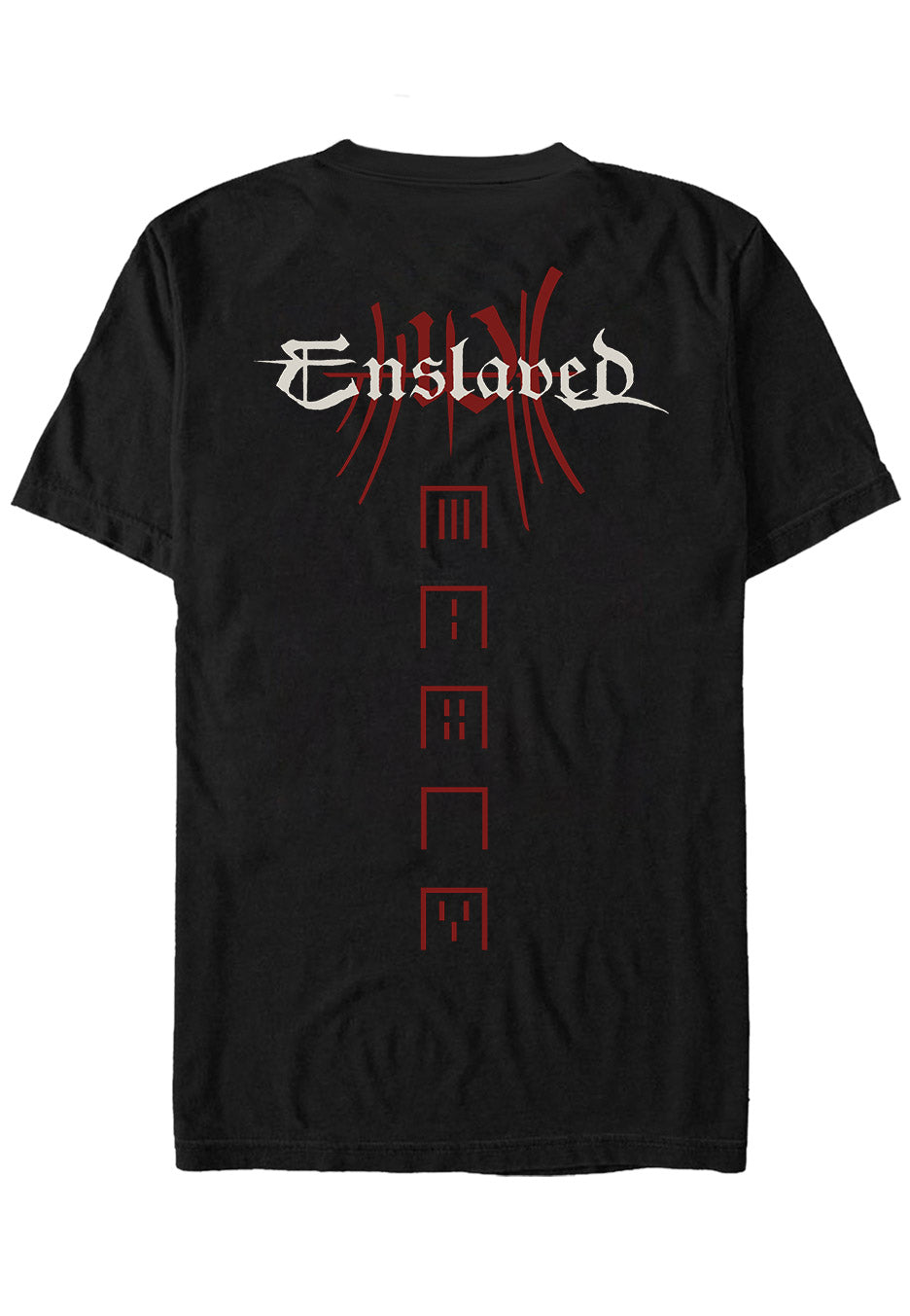 Enslaved E T-shirt maglietta nera manica corta pagan metal