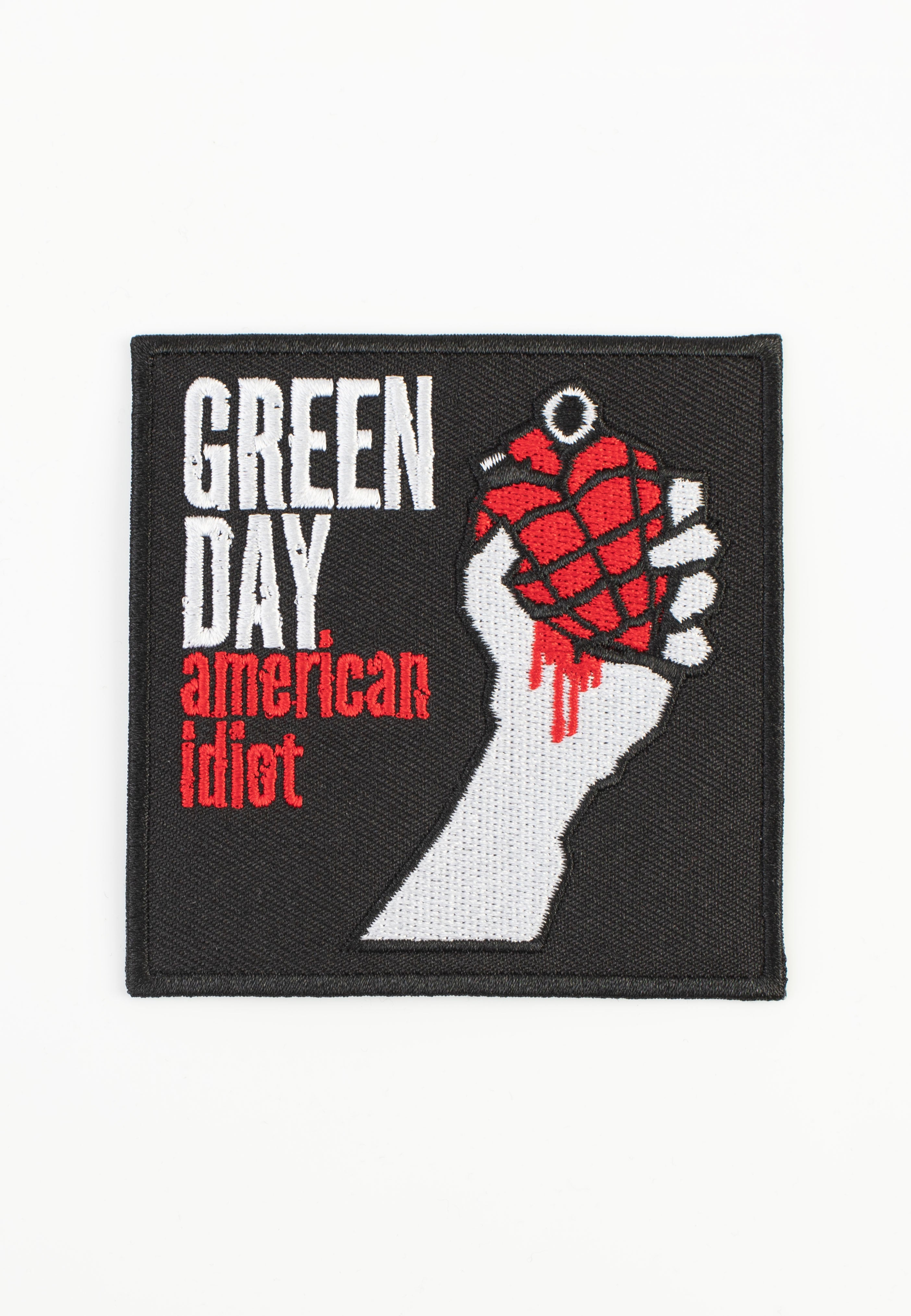 Green Day American Idiot Patch Toppa Nera Taglia Unica