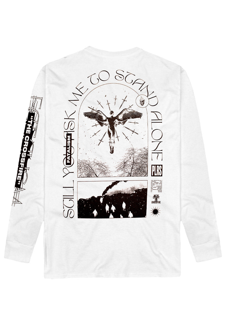 Polaris The Crossfire Longsleeve bianco metalcore
