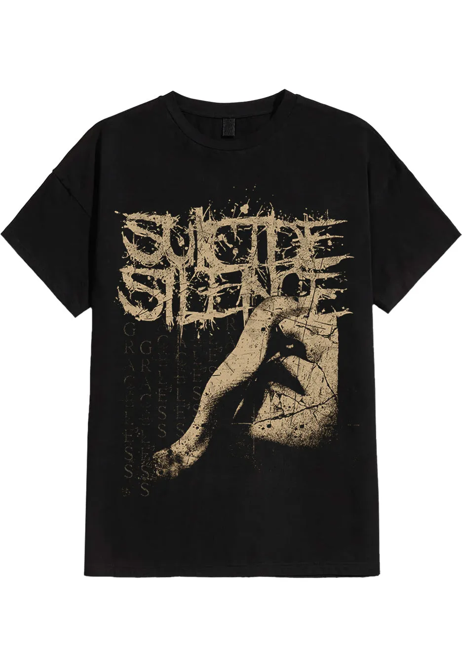 Suicide Silence Graceless Cover maglietta nera uomo