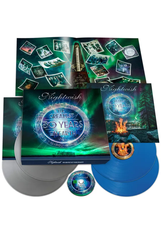 Nightwish The Greatest 30 Years On Earth box 4 vinili argento blu