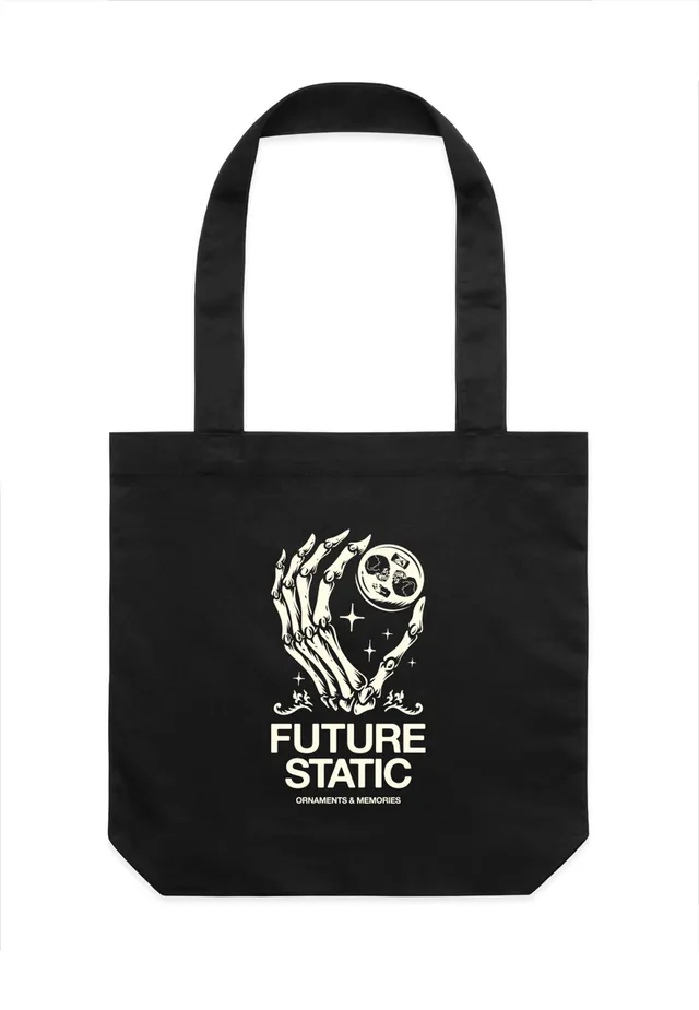 Future Static Ornaments Memories tote bag nera