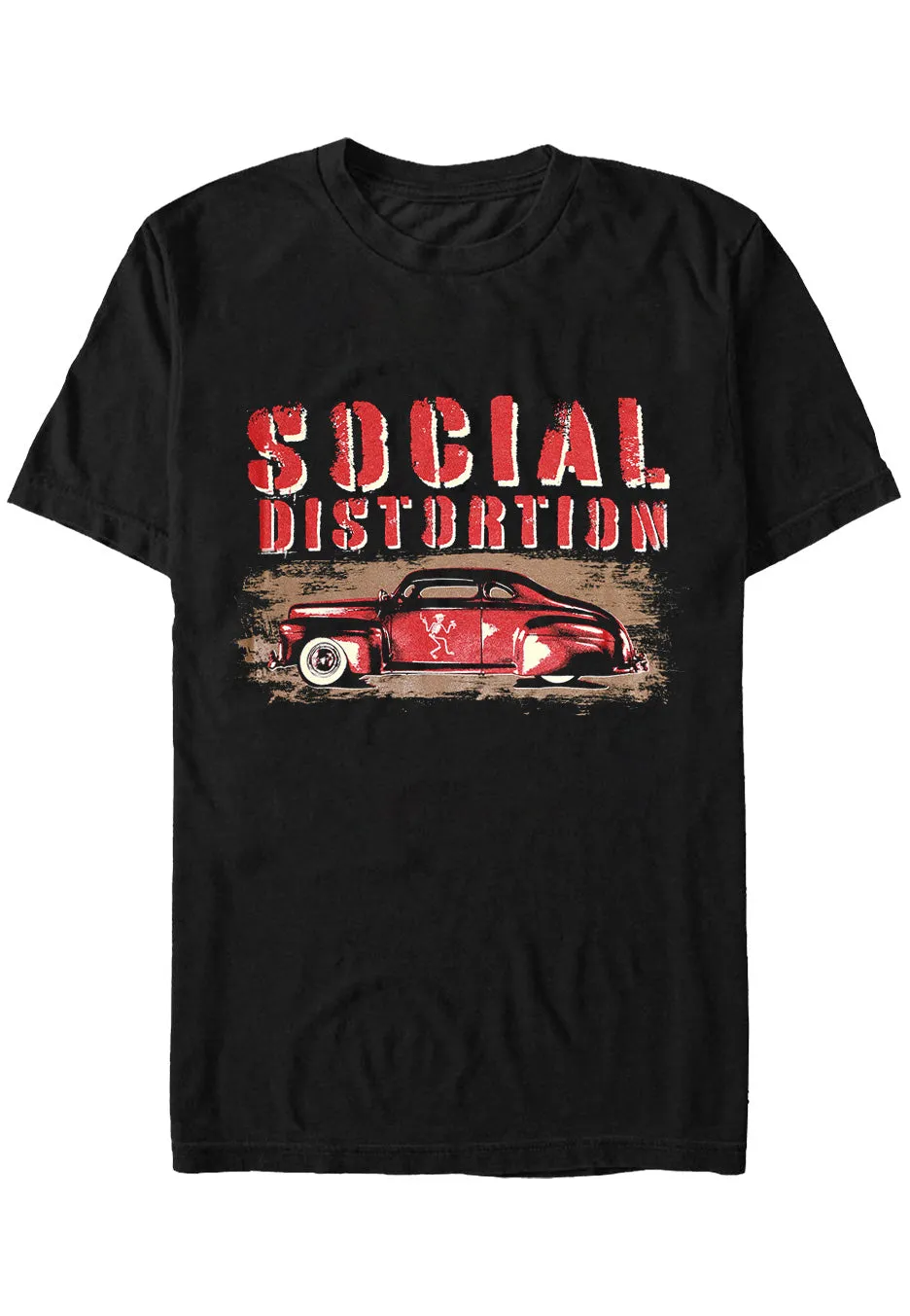Social Distortion Red Car maglietta nera punk rock