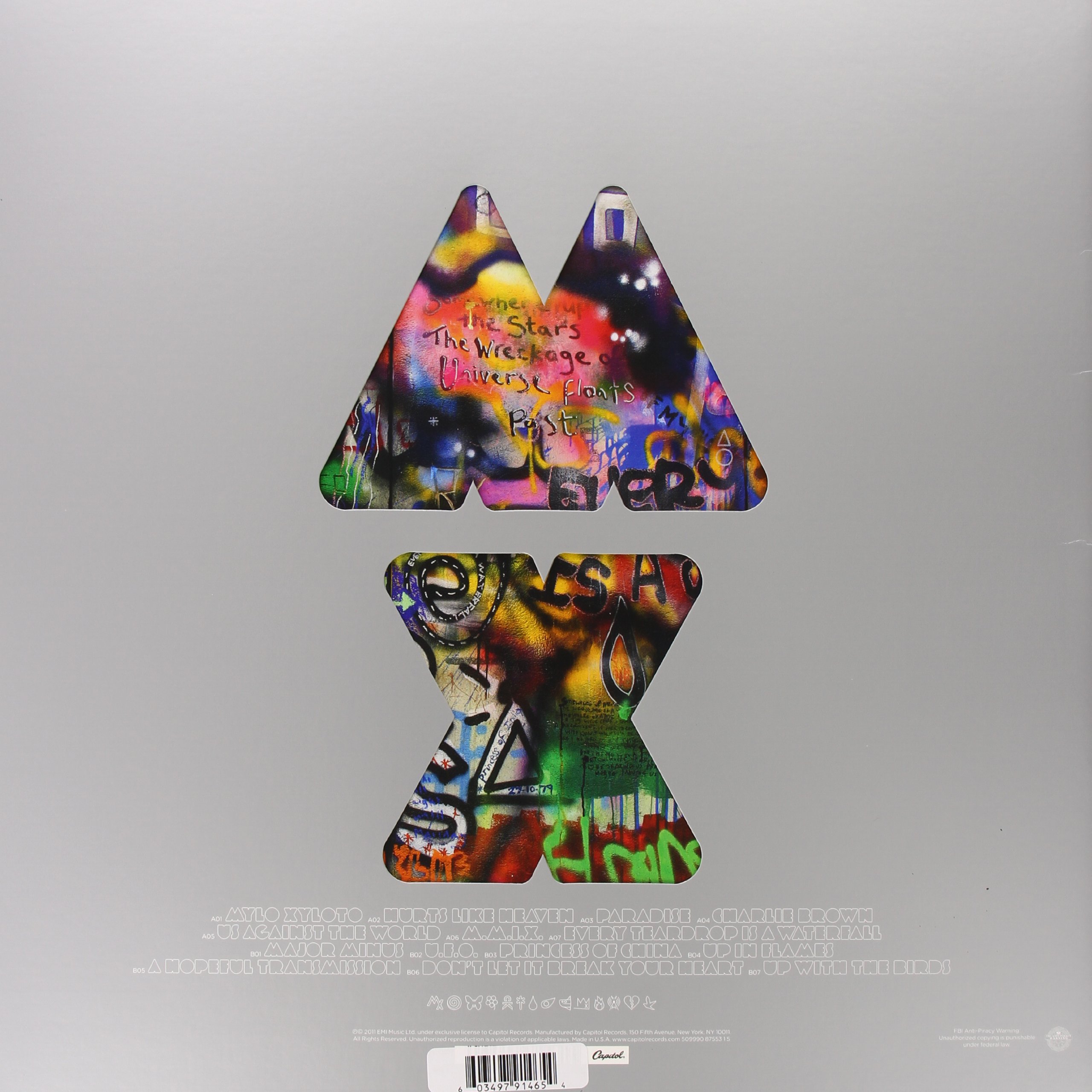 Coldplay Mylo Xyloto LP vinile con Paradise e Rihanna