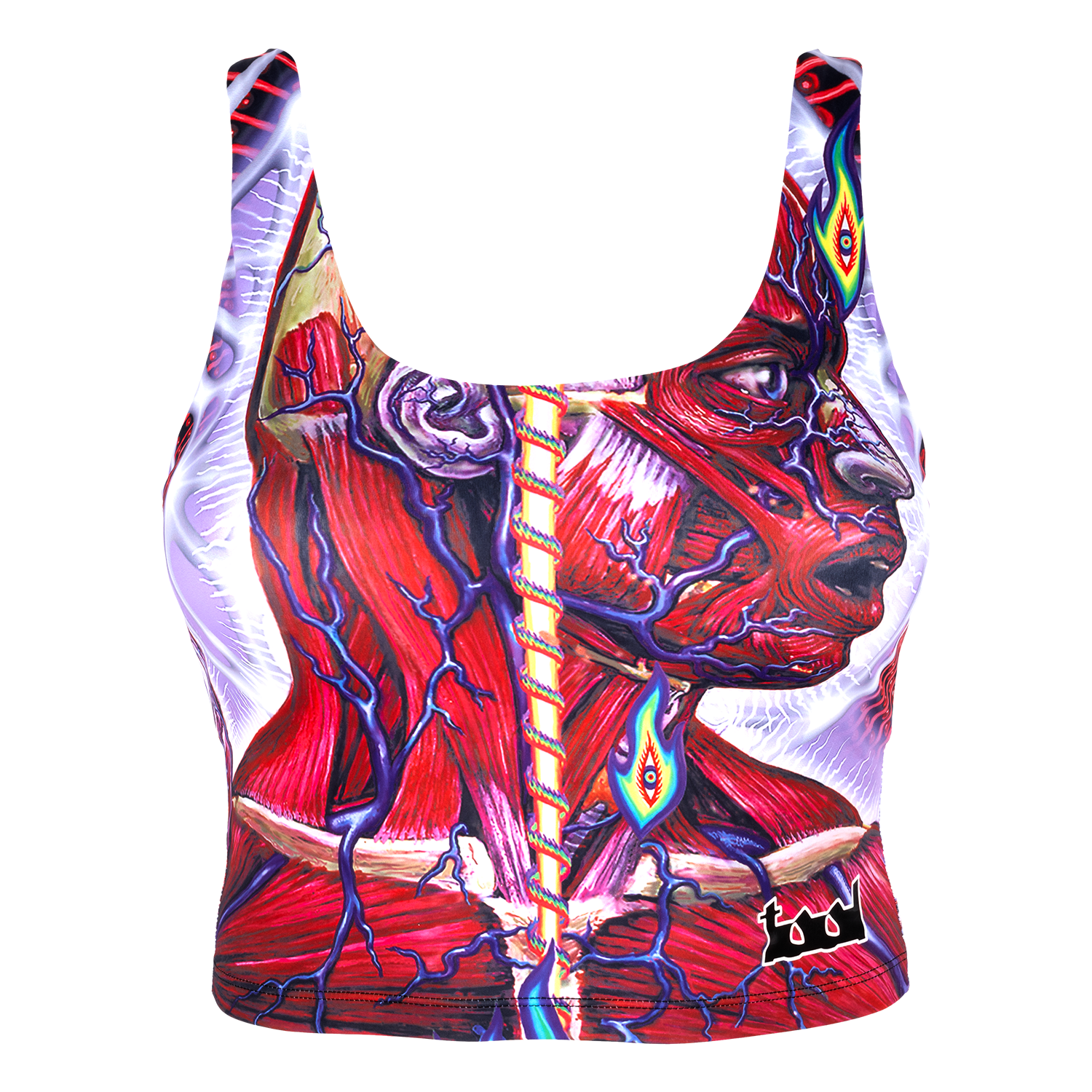 Tool Lateralus top sportivo donna nero con bra Large