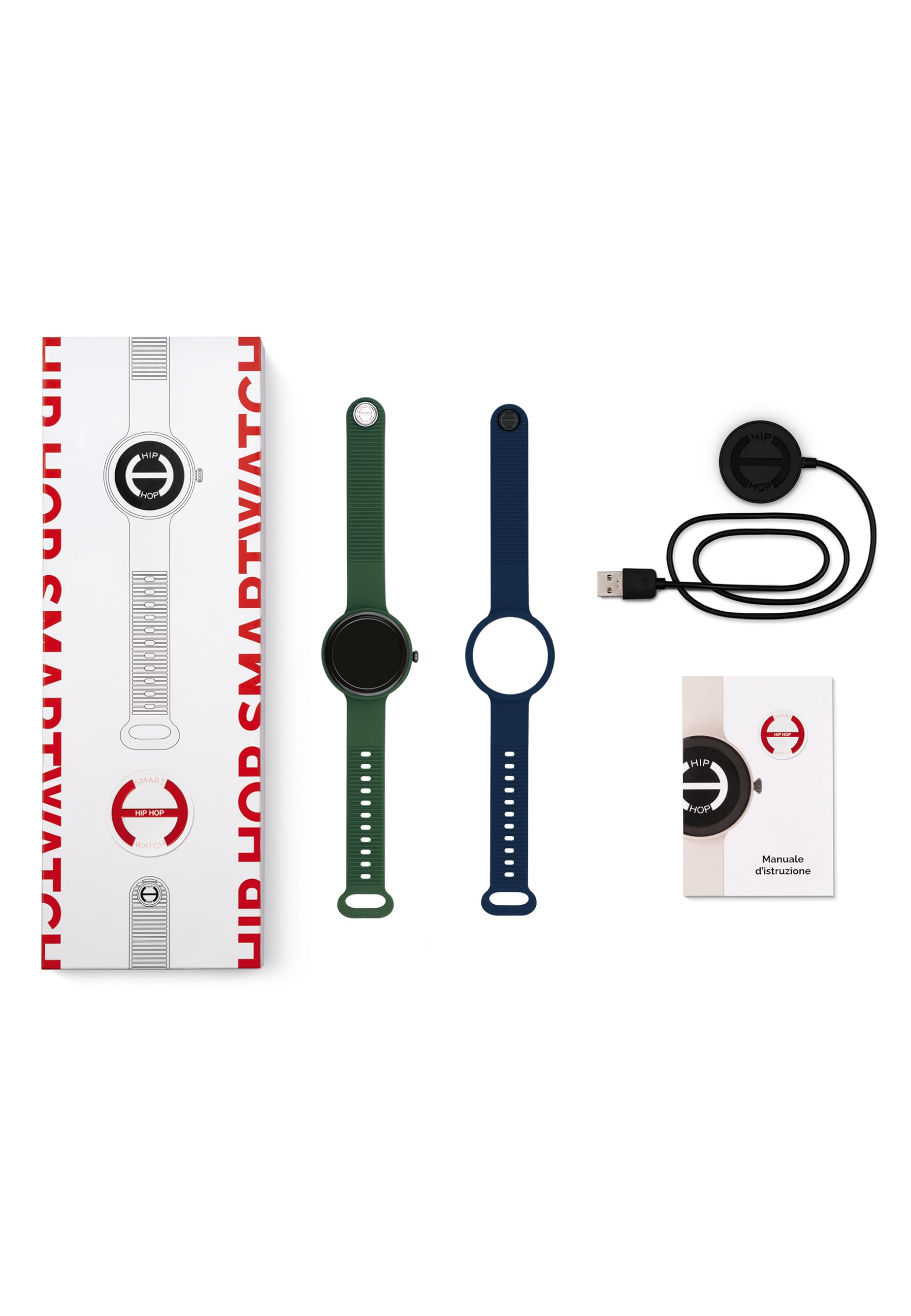 Hip Hop Hero.Next smartwatch uomo 41 mm 2 cinturini sport