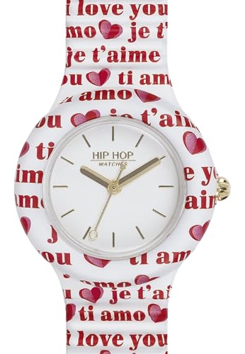 Hip Hop Hero 32 HWU0975 orologio donna love bianco cuori