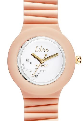 Hip Hop Starlights orologio donna Bilancia rosa cristalli