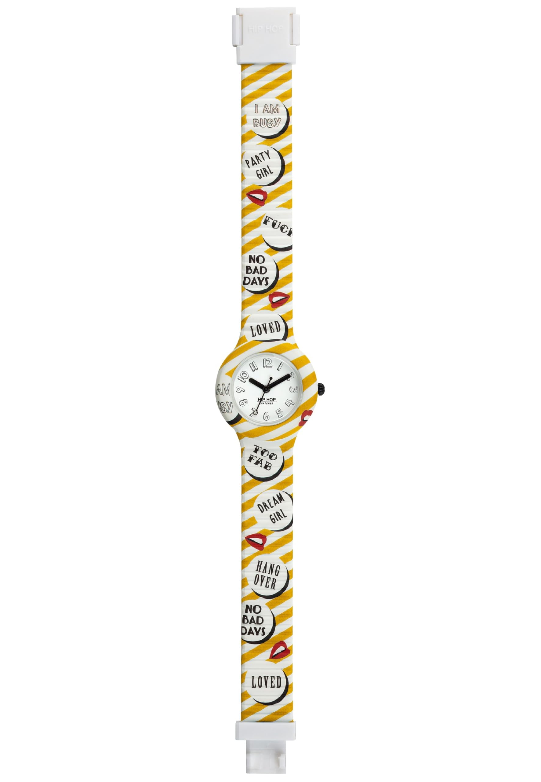 Hip Hop Hero 32 HBU0895 orologio donna giallo stampato