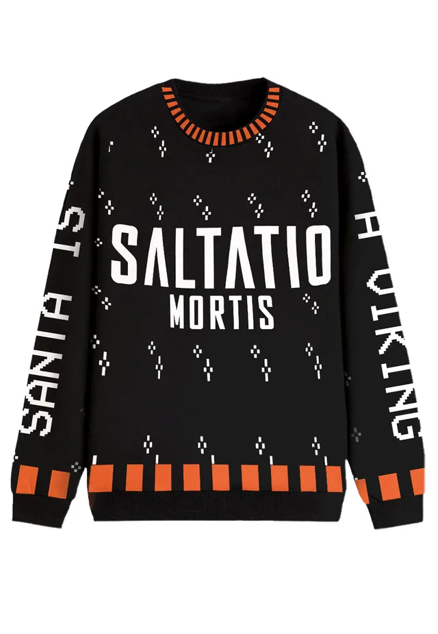 Saltatio Mortis God Jul Pullover Nero Maglione S-3XL