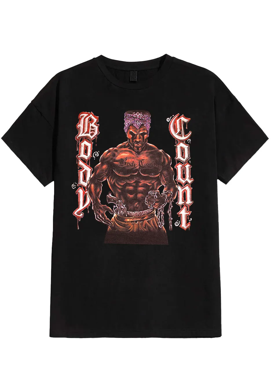 Body Count 1992 Cover maglietta nera uomo