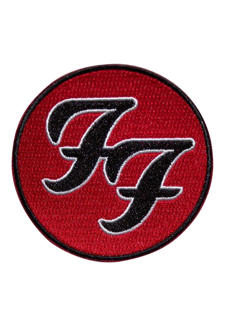 Foo Fighters Logo patch ricamata rossa