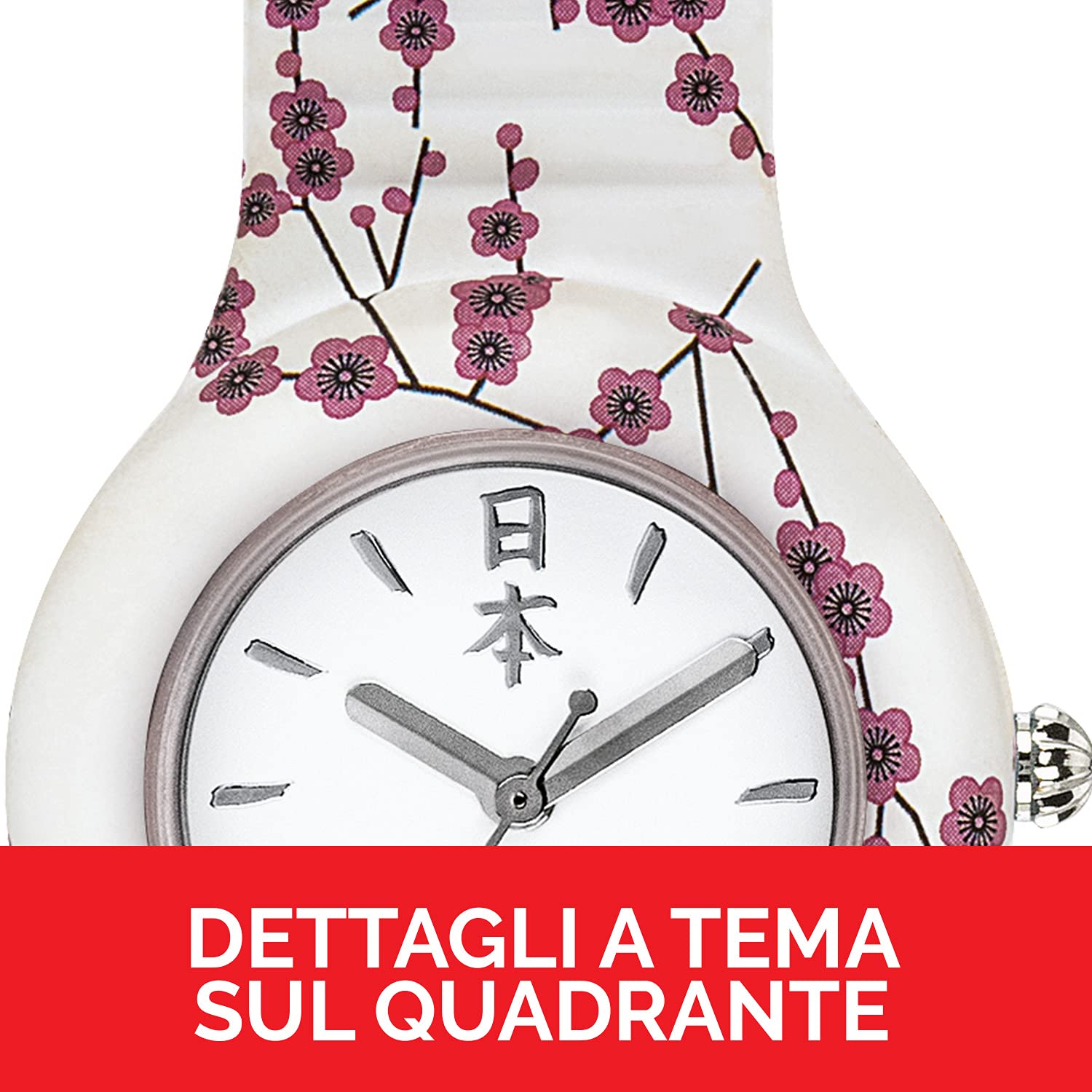Hip Hop Omamori Orologio Donna Multicolor 32 mm Silicone