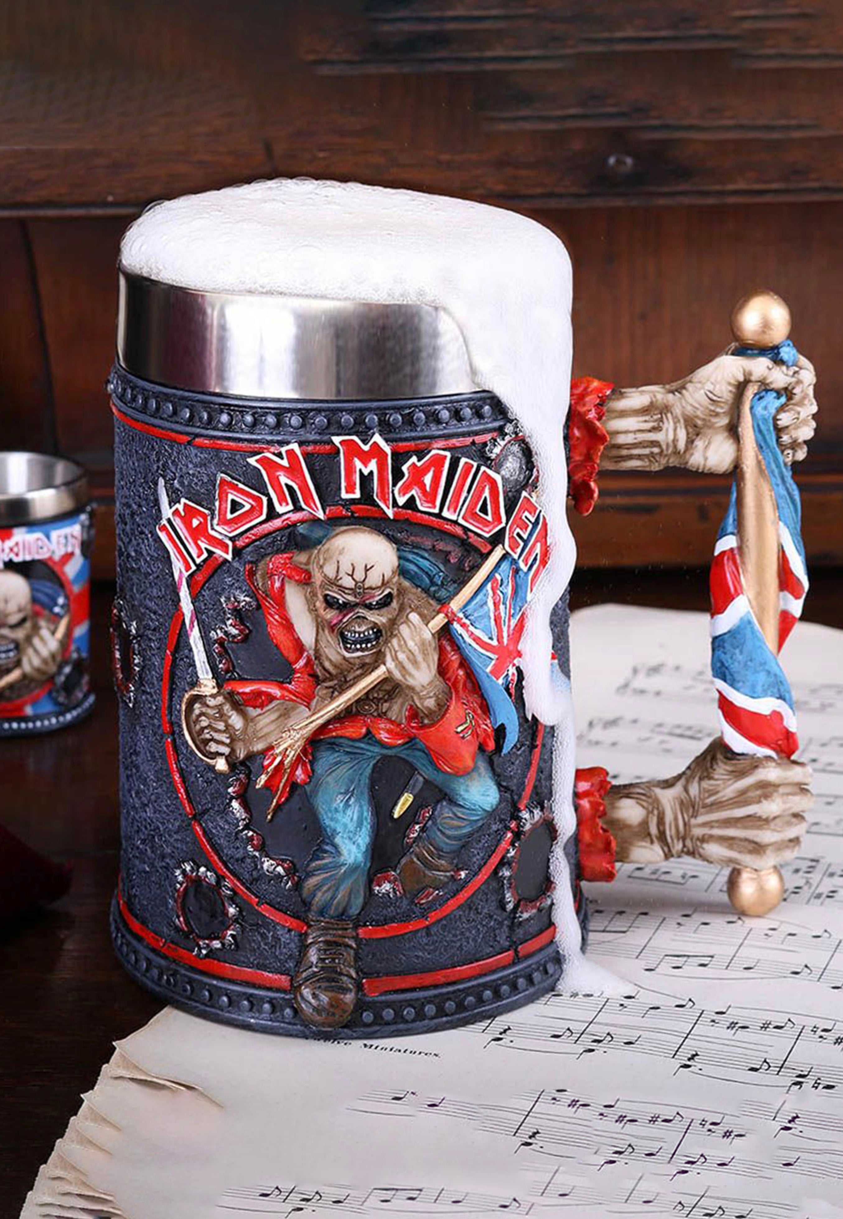 Iron Maiden Tankard Boccale resina heavy metal Onesize
