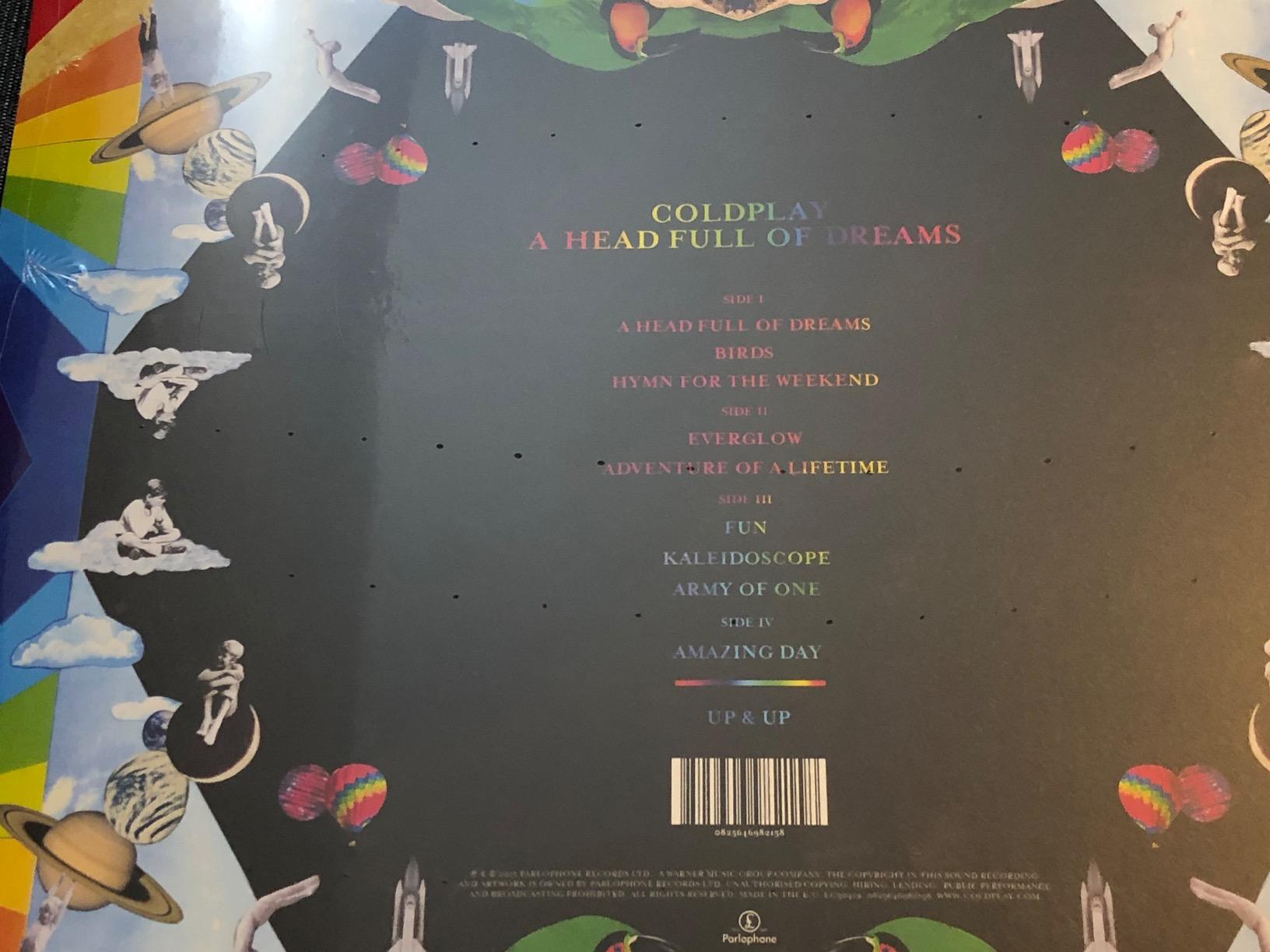 Coldplay A Head Full Of Dreams CD album originale