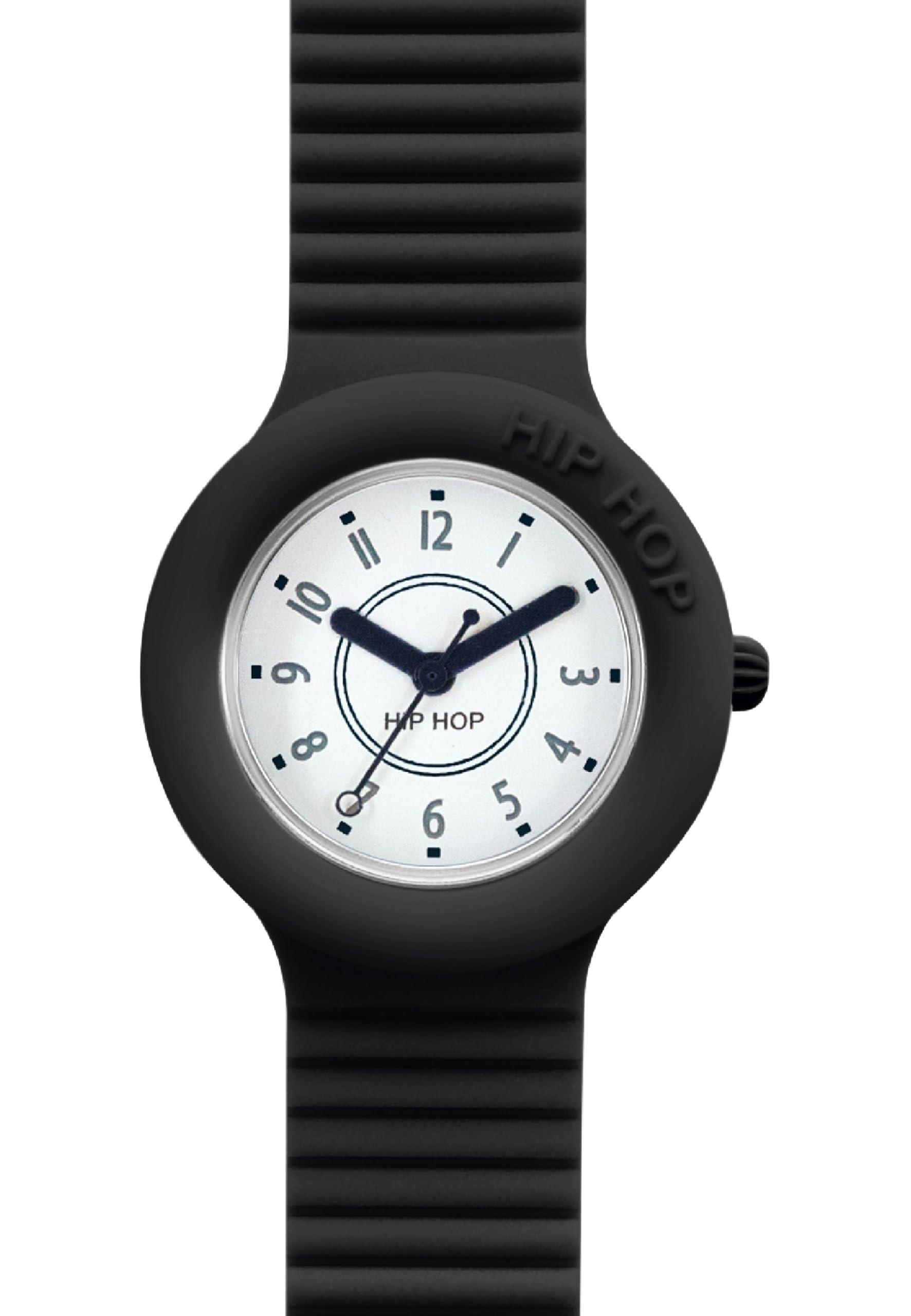 Hip Hop Hero.Dot HWU0636 Orologio Unisex Nero Quadrante Bianco