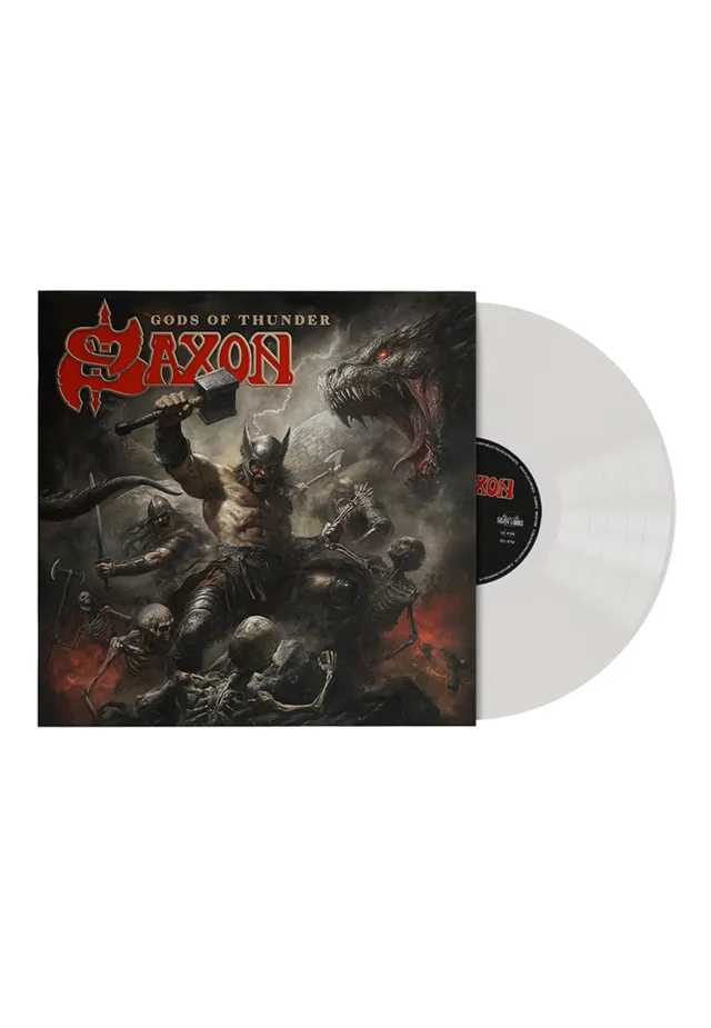 Saxon Gods Of Thunder LP vinile Transparent Ghost esclusiva