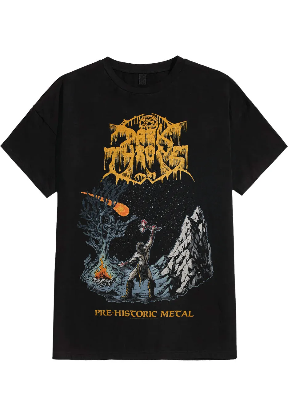 Darkthrone Pre-Historic Metal T-Shirt Nera Uomo