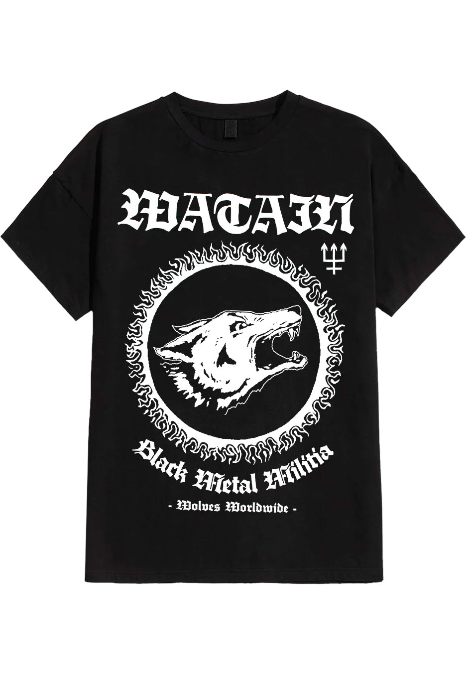 Watain Black Metal Militia maglietta nera manica corta