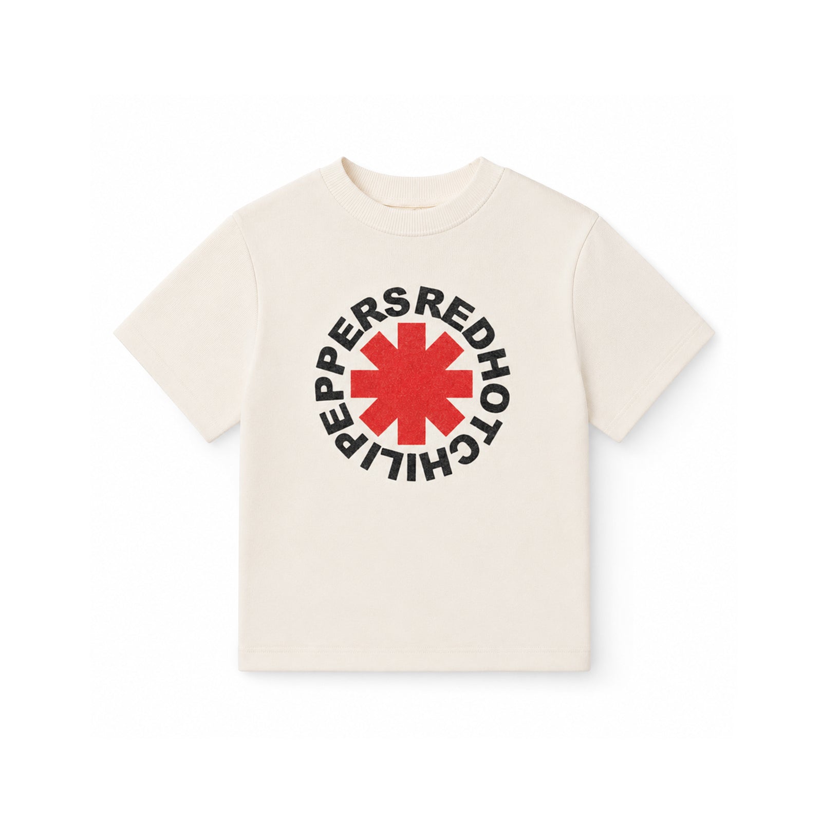 Red Hot Chili Peppers Asterisk Logo Maglietta Bimbo Cotone Crema