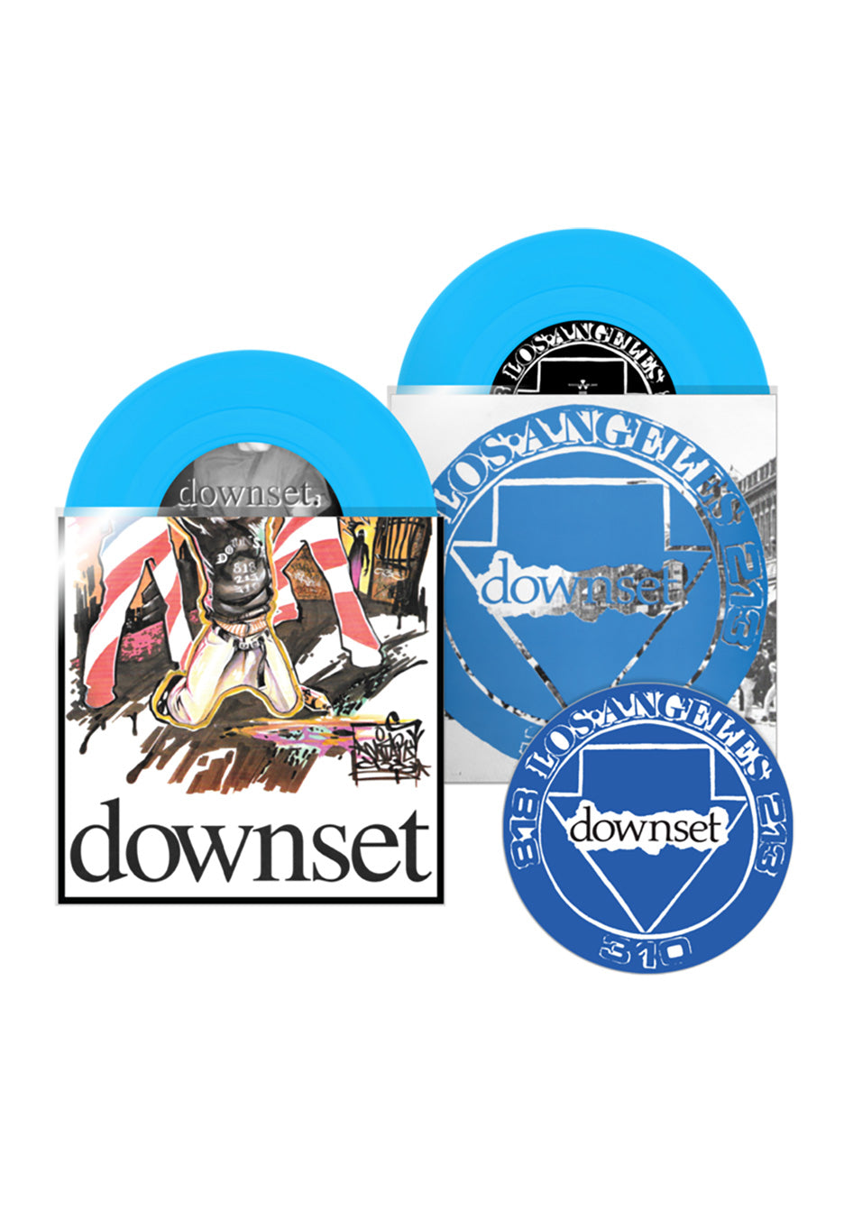 Downset 92 Demos Vinile 7 Pollici Blu 2x7EP Colored Hardcore