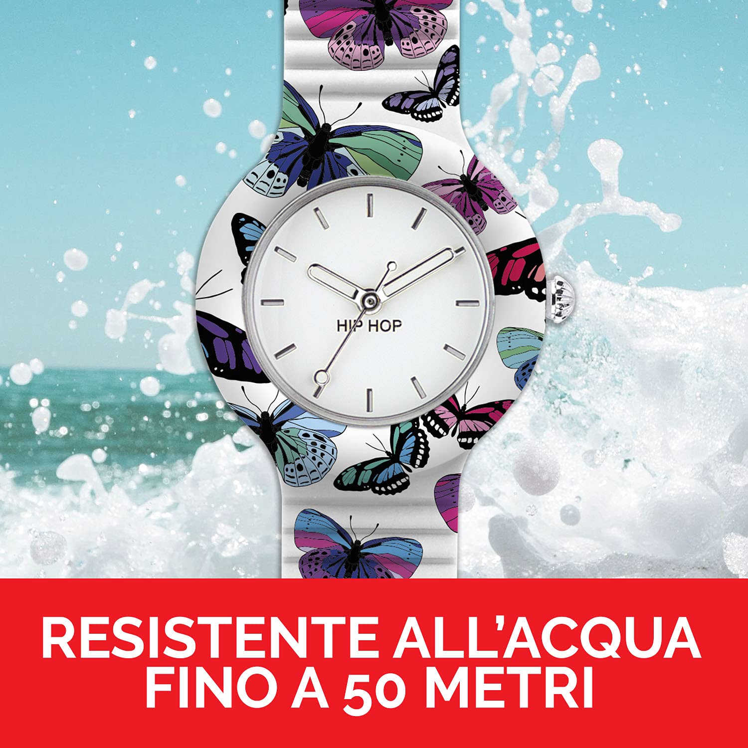 Hip Hop Animals Addicted Butterfly Orologio Donna Multicolor 32 mm