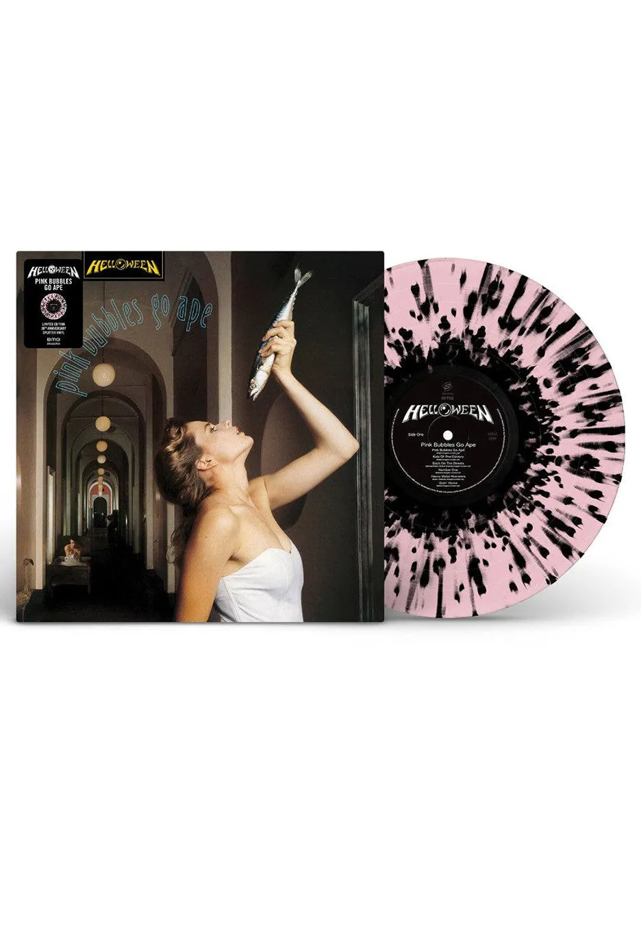 Helloween Pink Bubbles Go Ape vinile rosa 30th LP