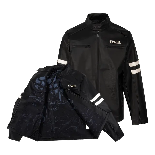 Tool 10,000 Days Giacca ecopelle blu taglia L