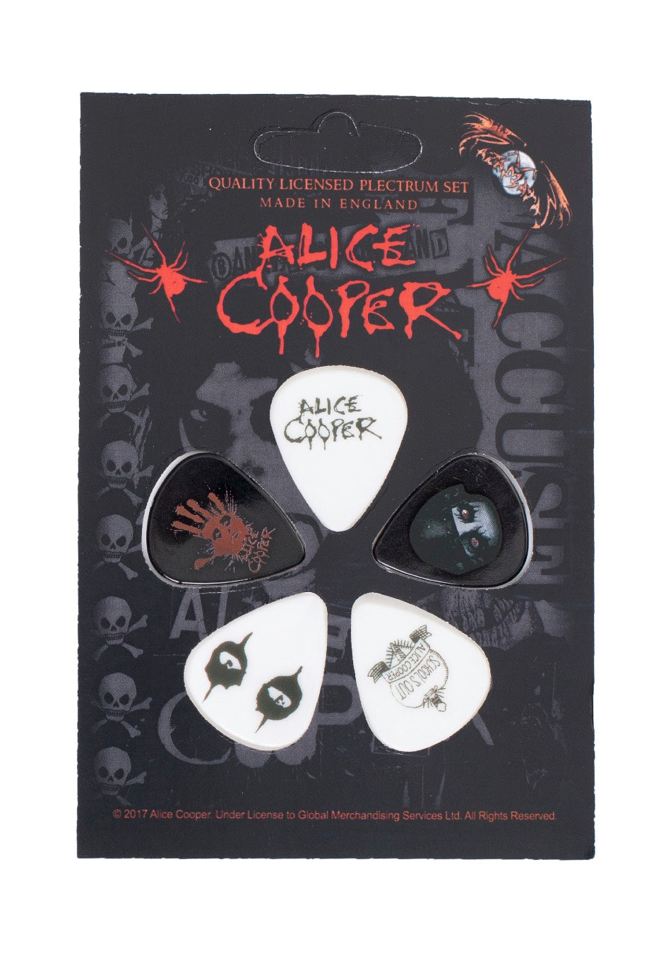 Alice Cooper Eyes plettro grigio classic rock