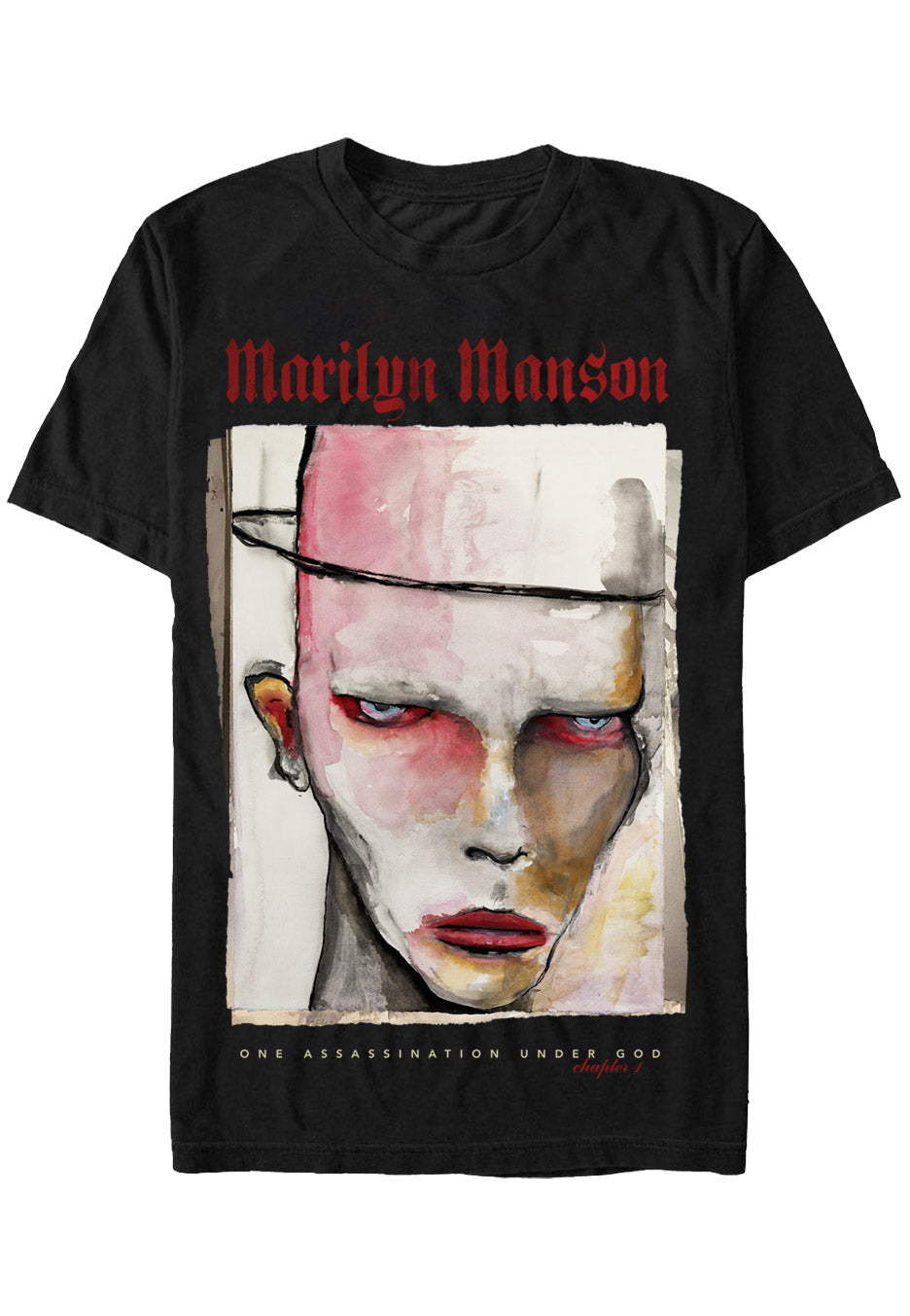 Marilyn Manson One Assassination t-shirt nera manica corta
