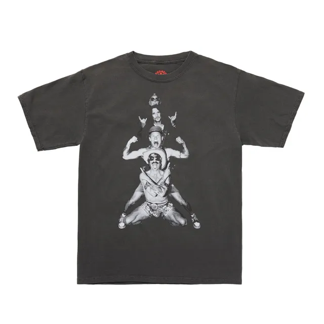 Red Hot Chili Peppers Totem Tee T-Shirt Cotone Nera Tour 2022
