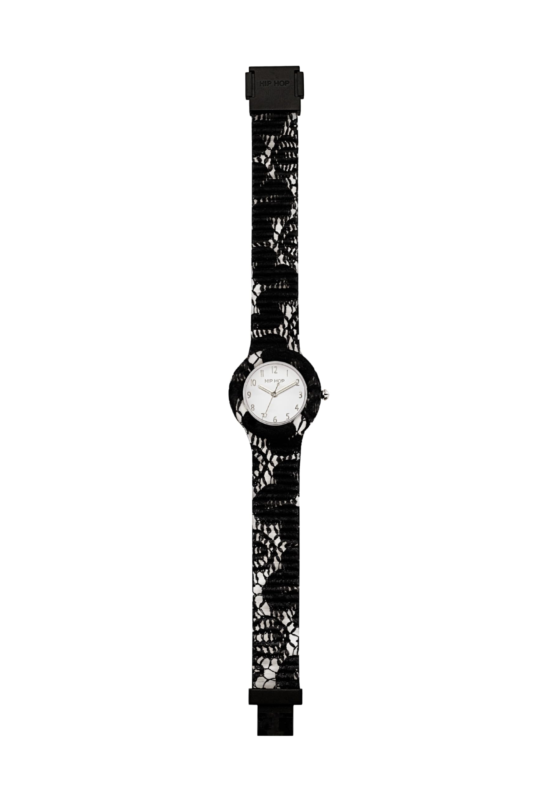 Hip Hop Lace orologio donna 32 mm blu bianco pizzo