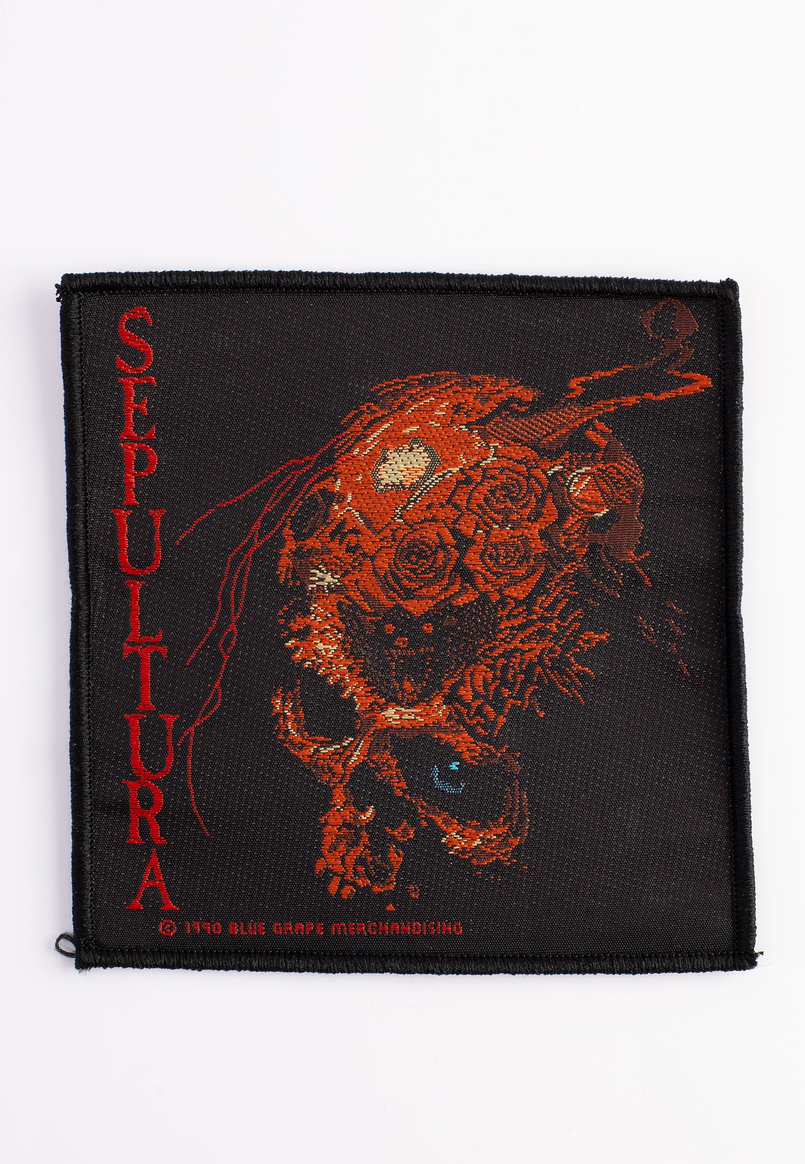 Sepultura Beneath The Remains patch nera death metal
