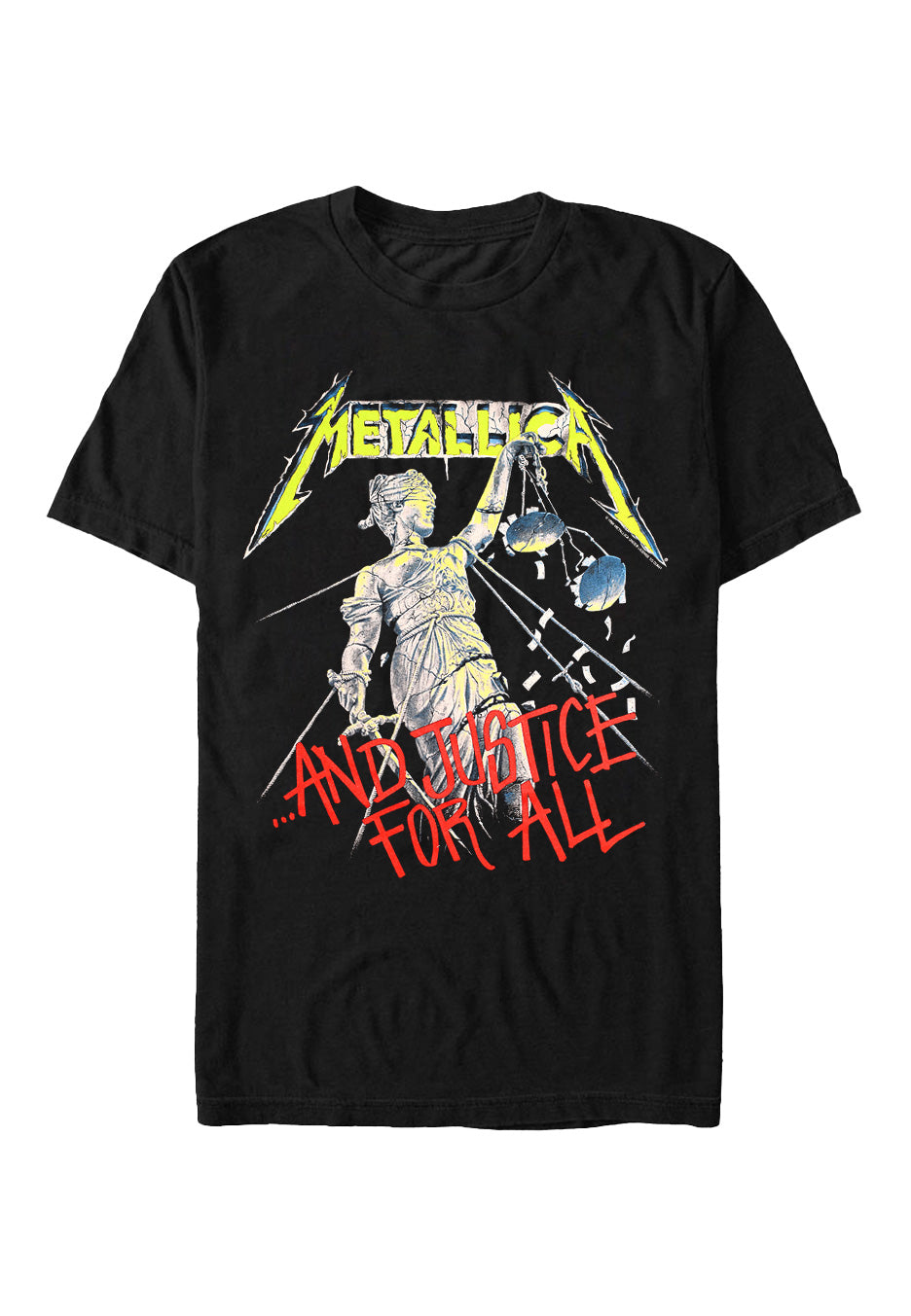 Metallica And Justice For All Original maglietta nera manica corta