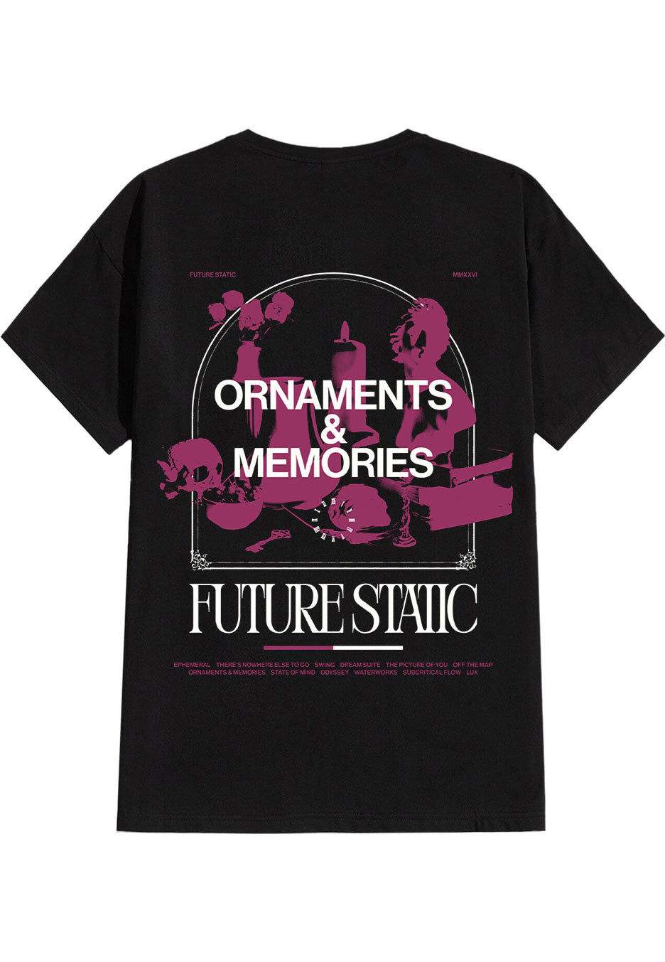 Future Static Ornaments maglietta nera manica corta