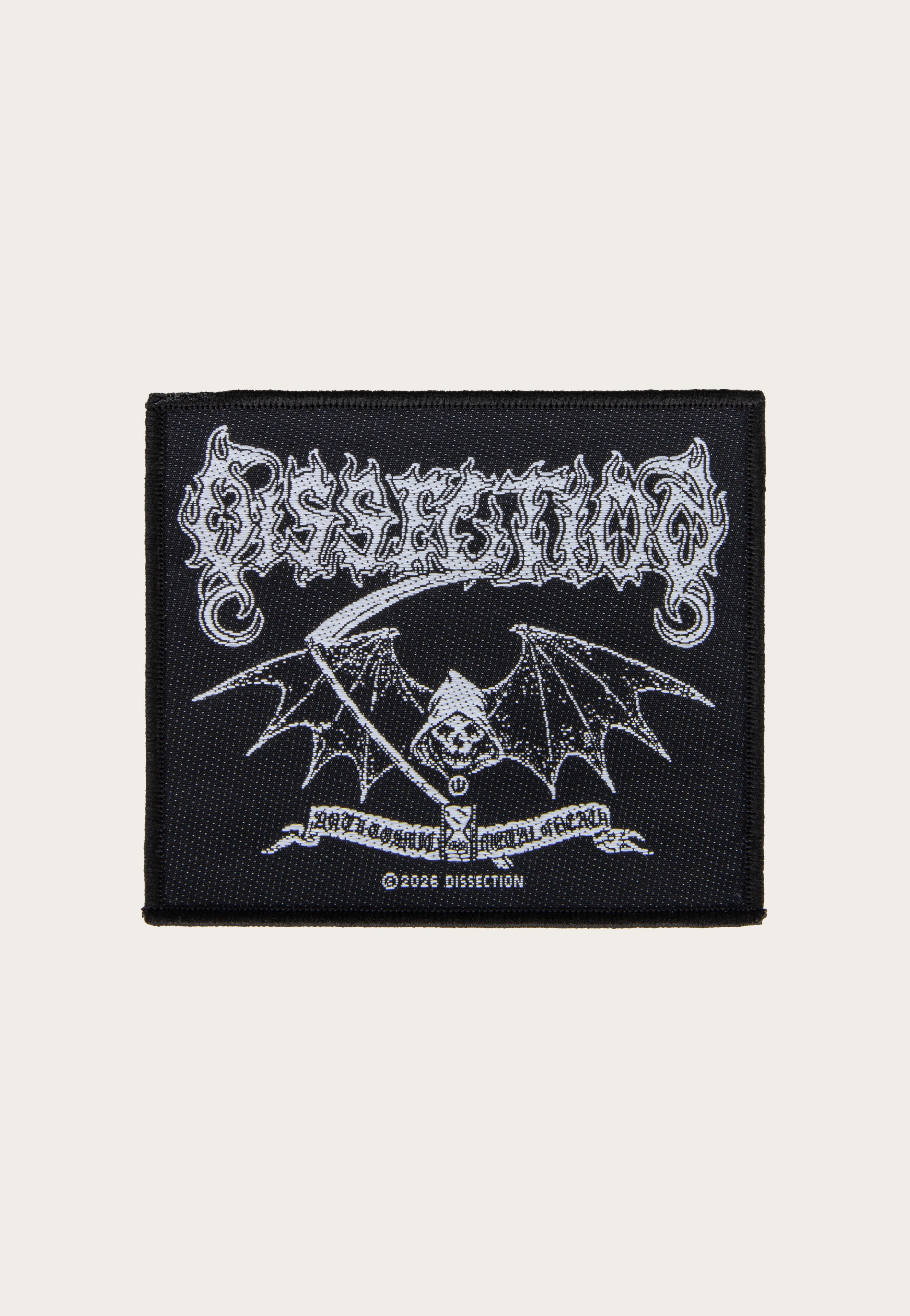 Dissection Reaper patch nera in poliestere