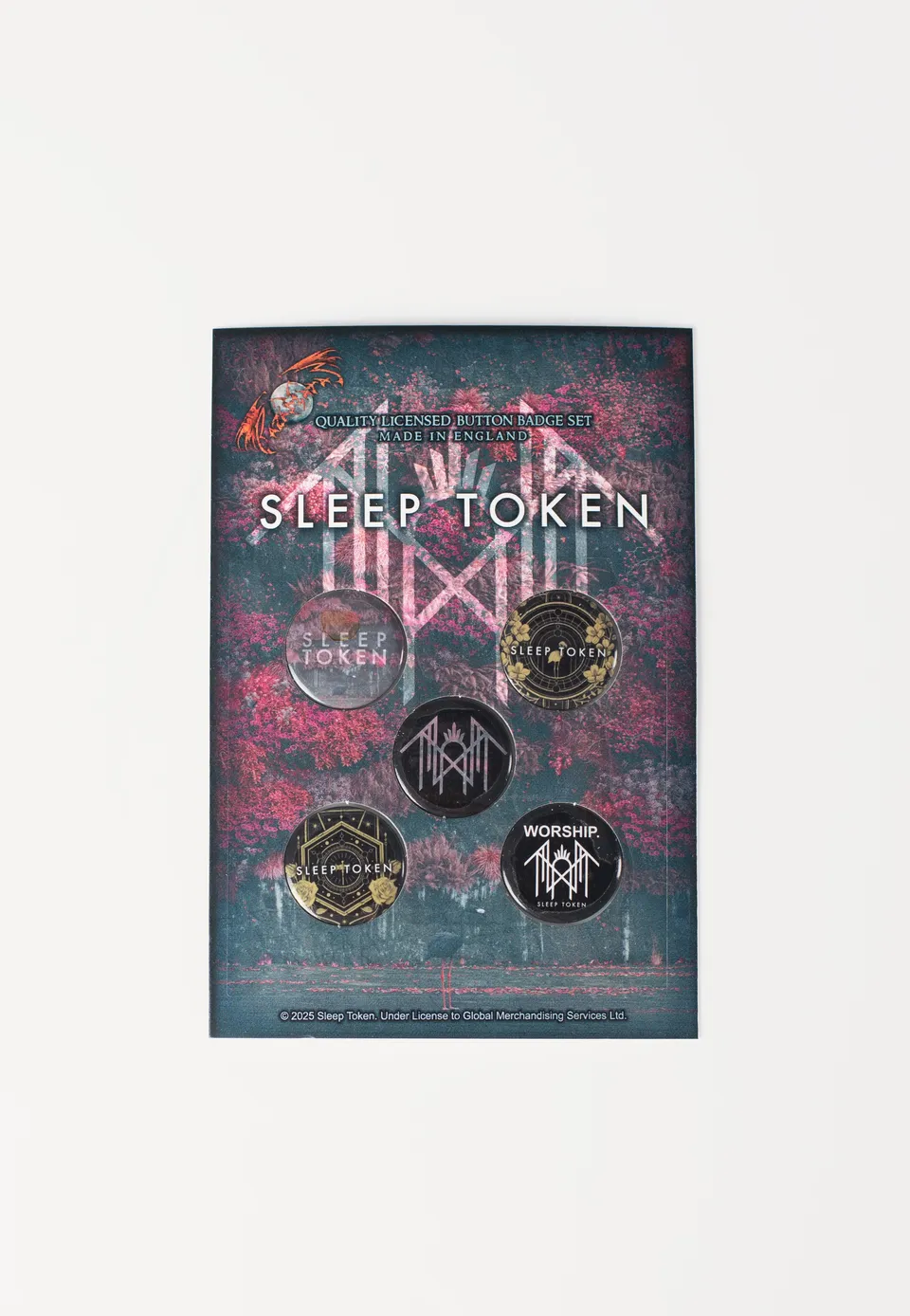 Sleep Token Even In Arcadia spilla bottone Onesize