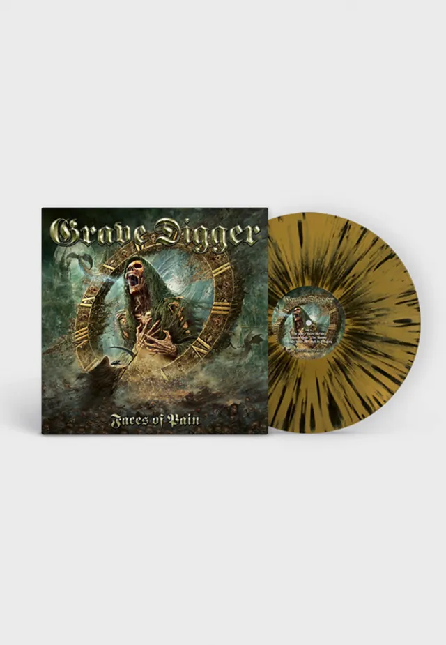 Grave Digger Faces Of Pain Vinile LP Oro Splatter Edizione Limitata