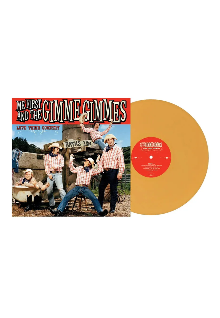 Me First Love Their Country vinile LP mustard punk