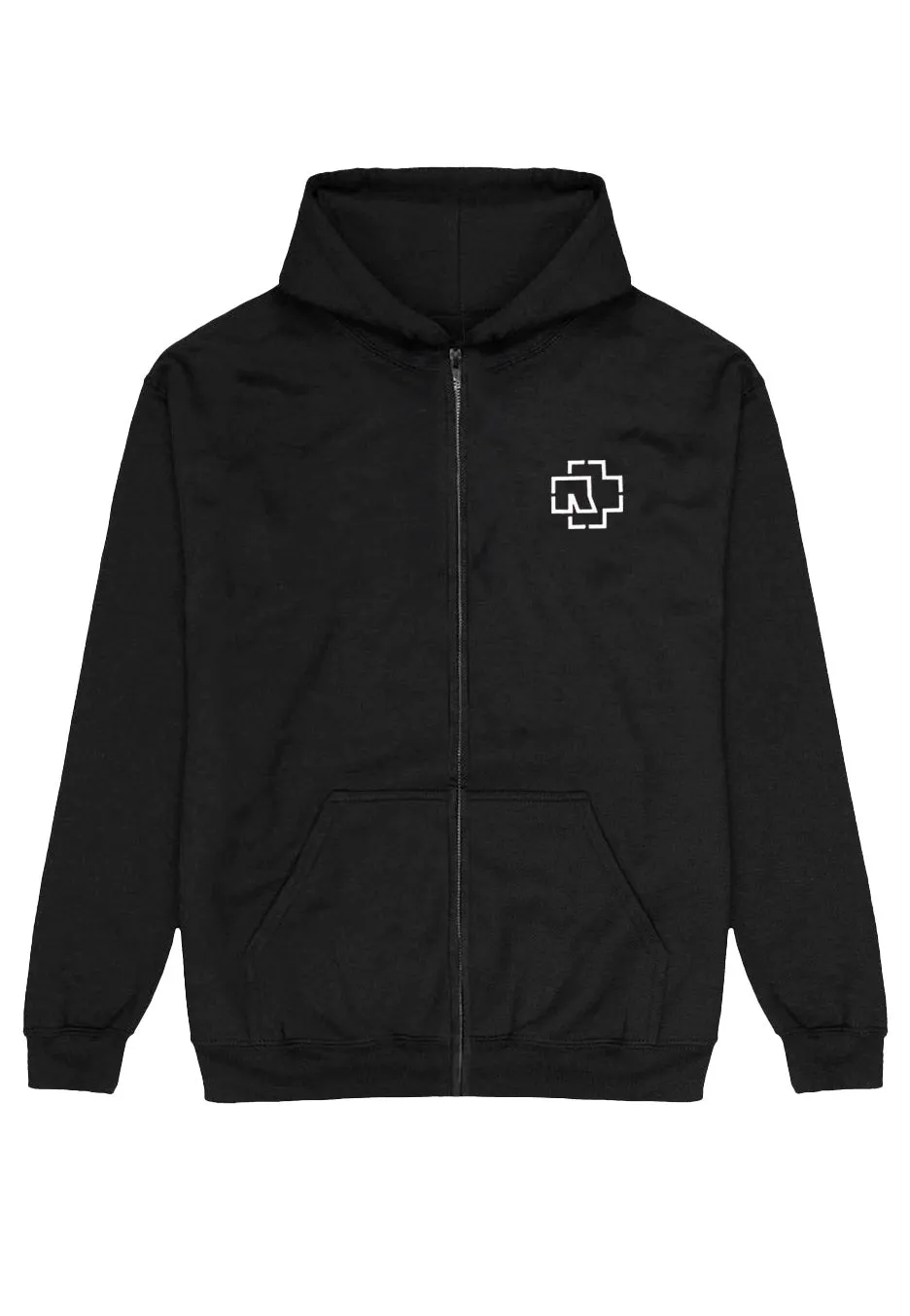 Rammstein United States felpa zip nera rock