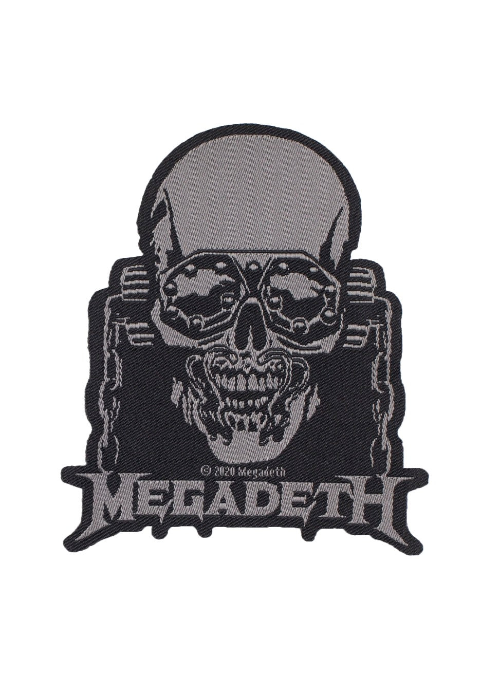 Megadeth Vic Rattlehead Cut-Out patch taglia unica nera