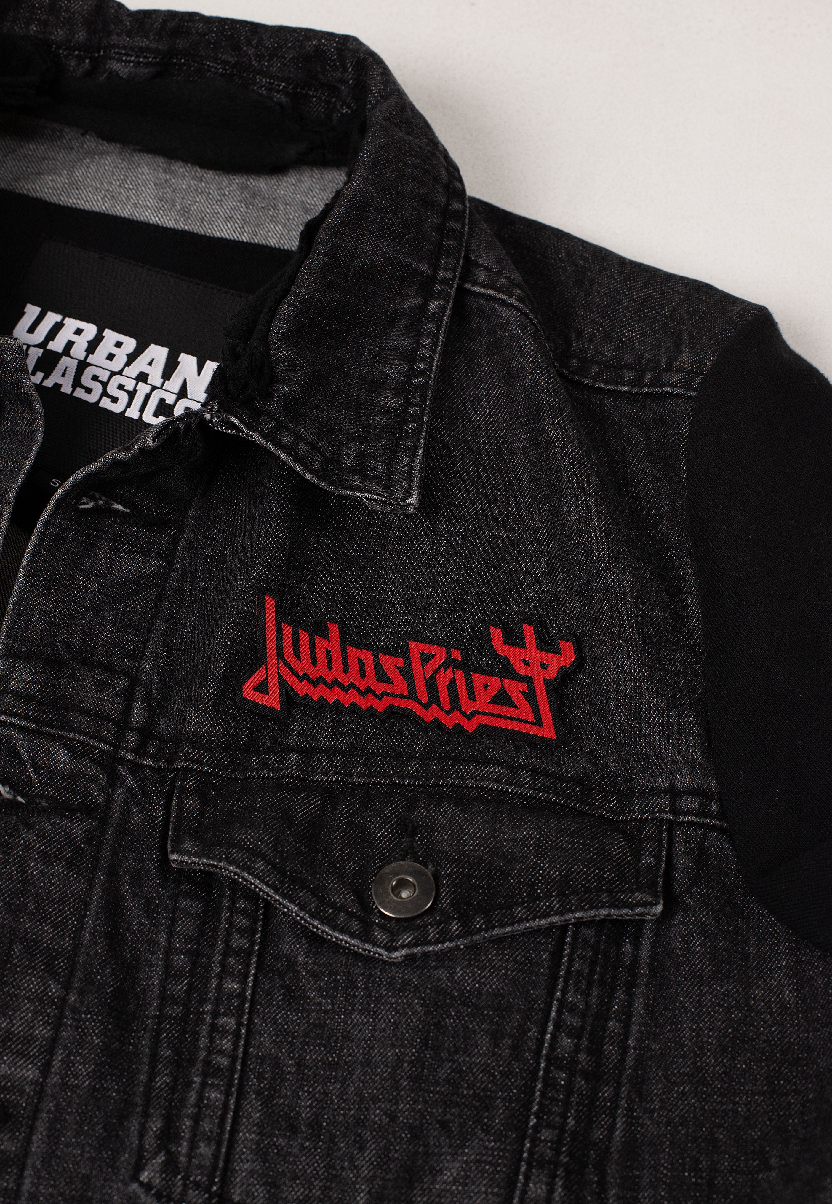 Judas Priest Logo Cut Out patch toppa nera rossa