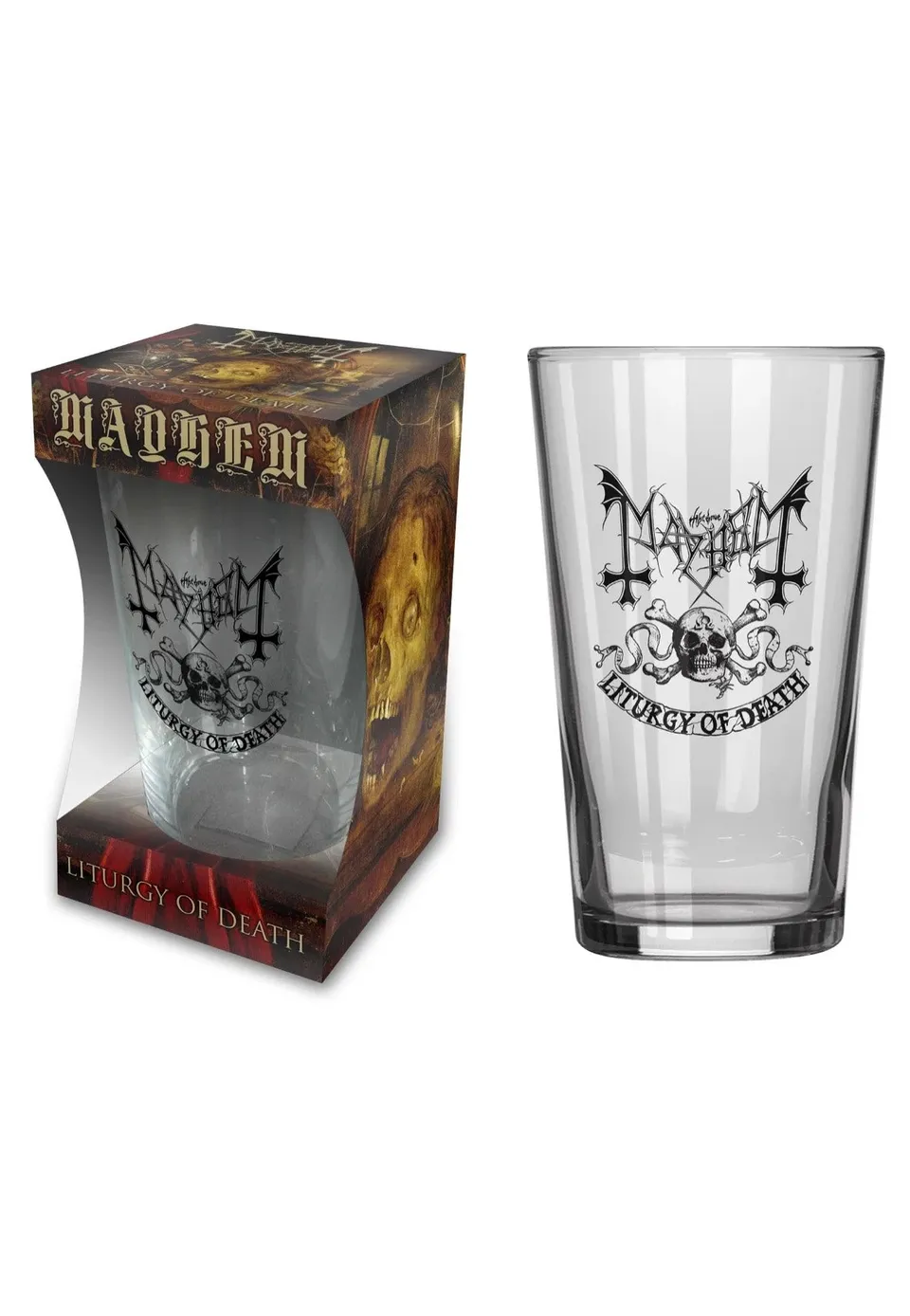 Mayhem Liturgy Of Death Bicchiere Vetro
