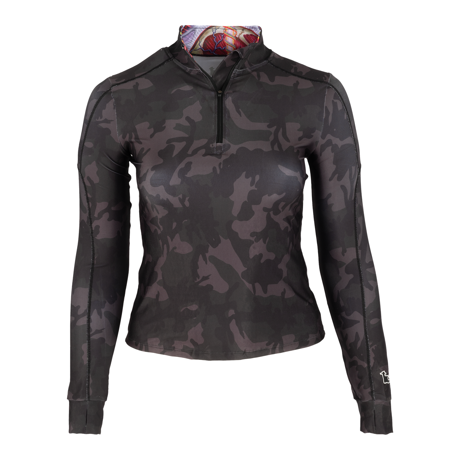 Tool Lateralus Felpa Donna Quarter Zip Camo Nera M