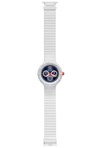 Hip Hop Master orologio uomo bianco logo blu