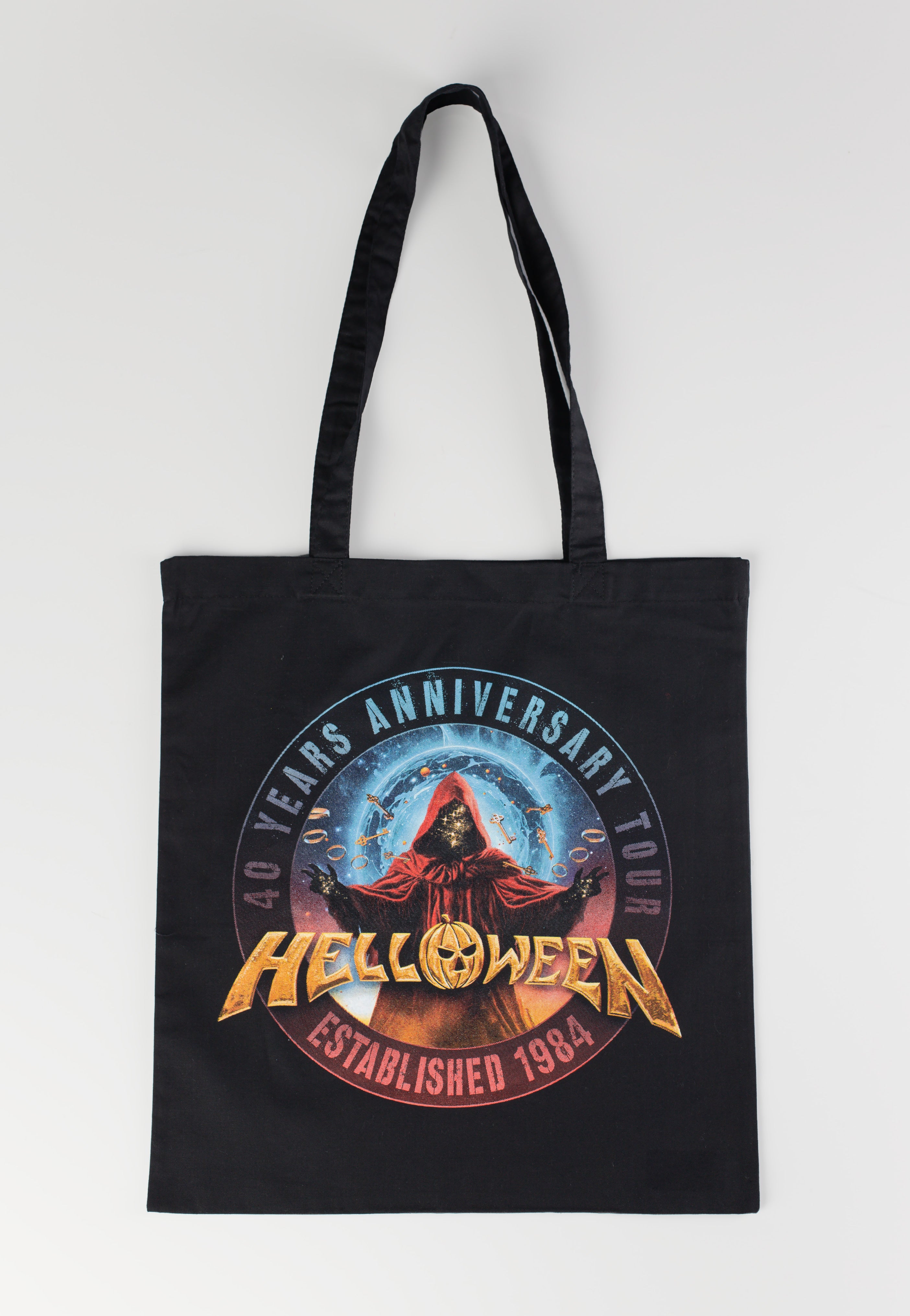 Helloween Keeper 40 Years tote bag nera cotone