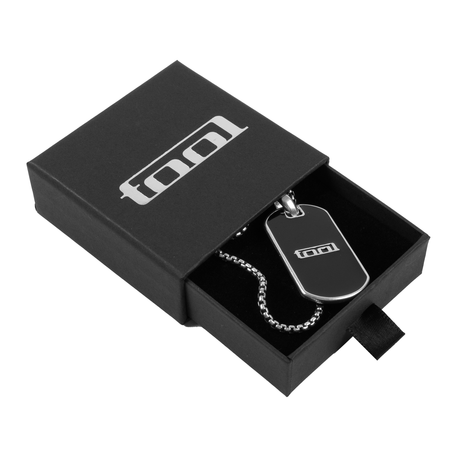 Tool 10,000 Days ciondolo dog tag smalto ottone catena 20"