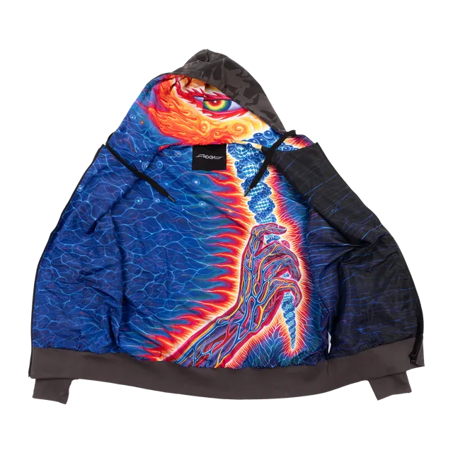 Tool Fear Inoculum Felpa Zip Camo Foderata Nera